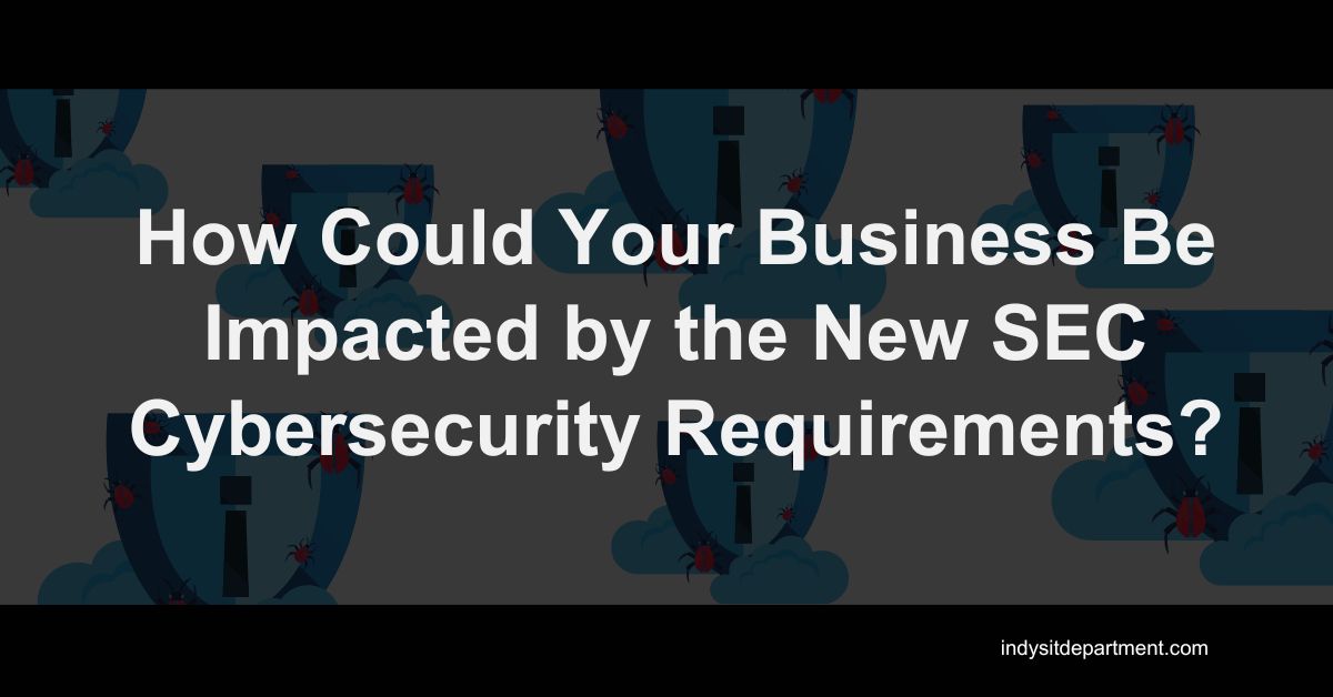 Infographic as a featured blog image that says, "How Could Your Business Be Impacted by the New SEC Cybersecurity Requirements?".