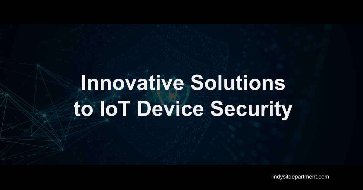Abstract digital shield with network lines representing advanced IoT security technologies like AI and encryption.